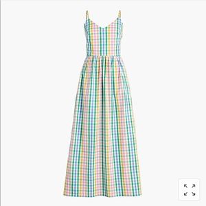 JCrew Factory Plaid Maxi Dress